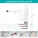 3M 6000K LED Strip Touch Dimmer