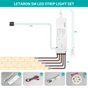 5M 3000K LED Strip Touch Dimmer