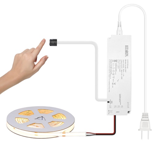 [LV-MA01-5MCOB-CM-3000K] 5M 3000K LED Strip Touch Dimmer