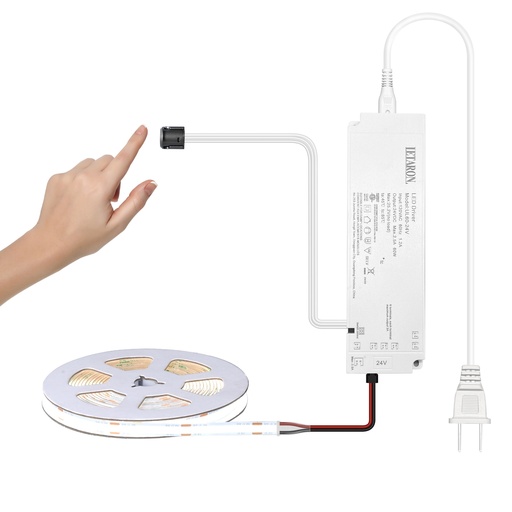 [LV-MA02-5MCOB-CM-6000K] 5M 6000K LED Strip Touch Dimmer