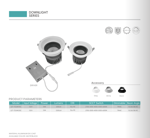 Small Time - Downlight White